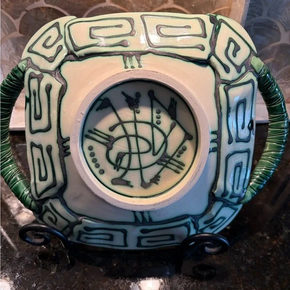 Hand Painted Ceramic Fruit Art Plate by artist Saldaitis.